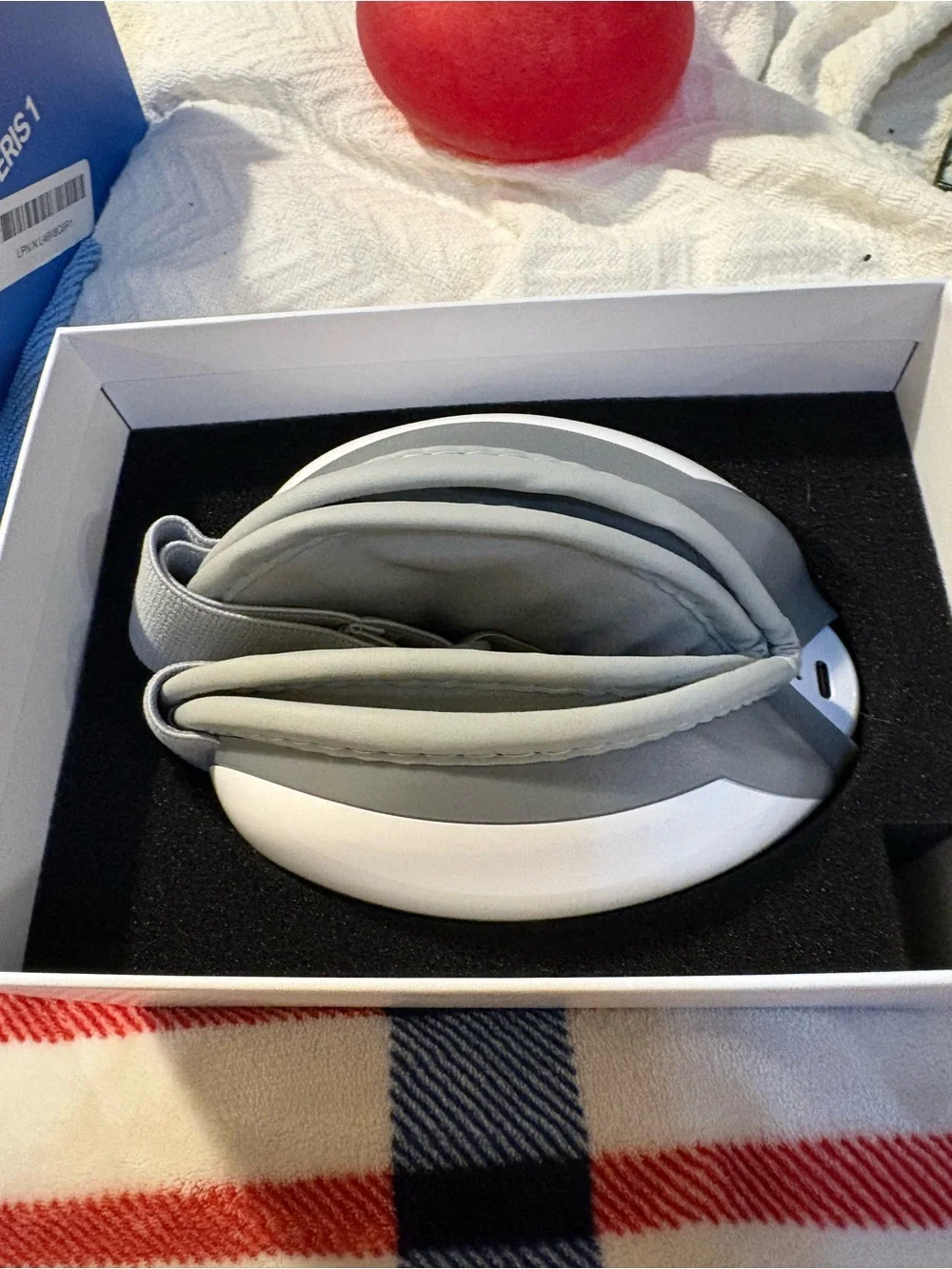 Gray Women’s Eye Mask with Adjustable Strap